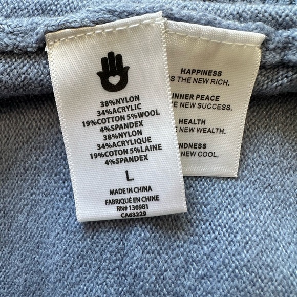 Spiritual Gangster NWT Luxe Knit Jogger Blue Size L - Picture 7 of 7